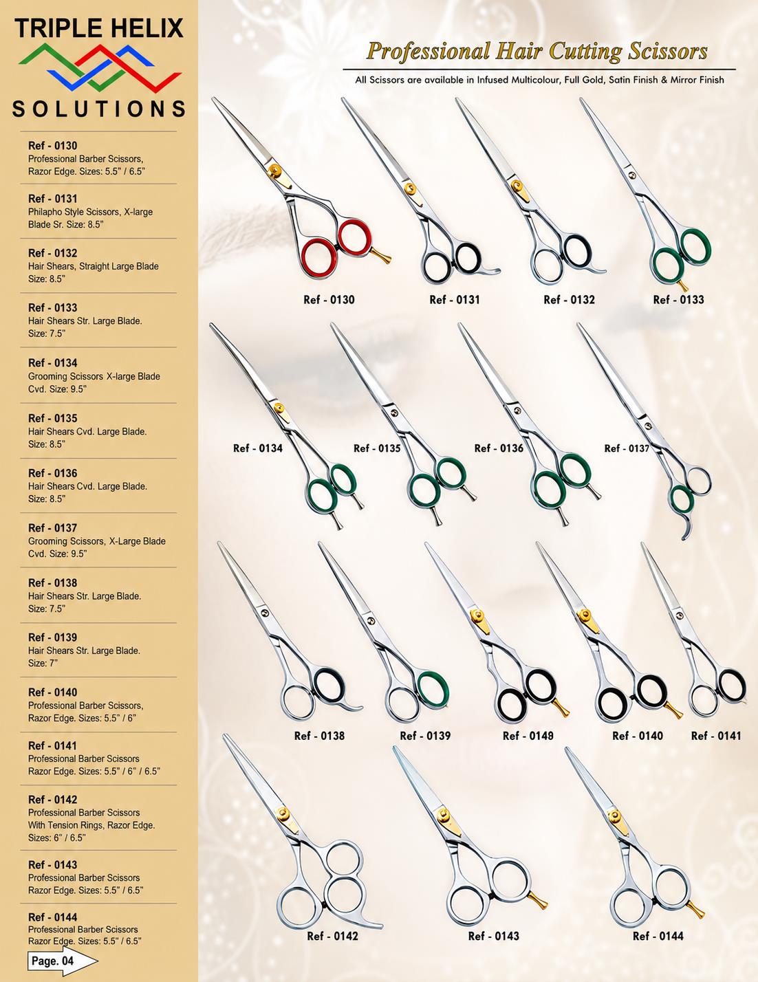 Professional Hair Cutting Scissors β beauty catalogue page 4