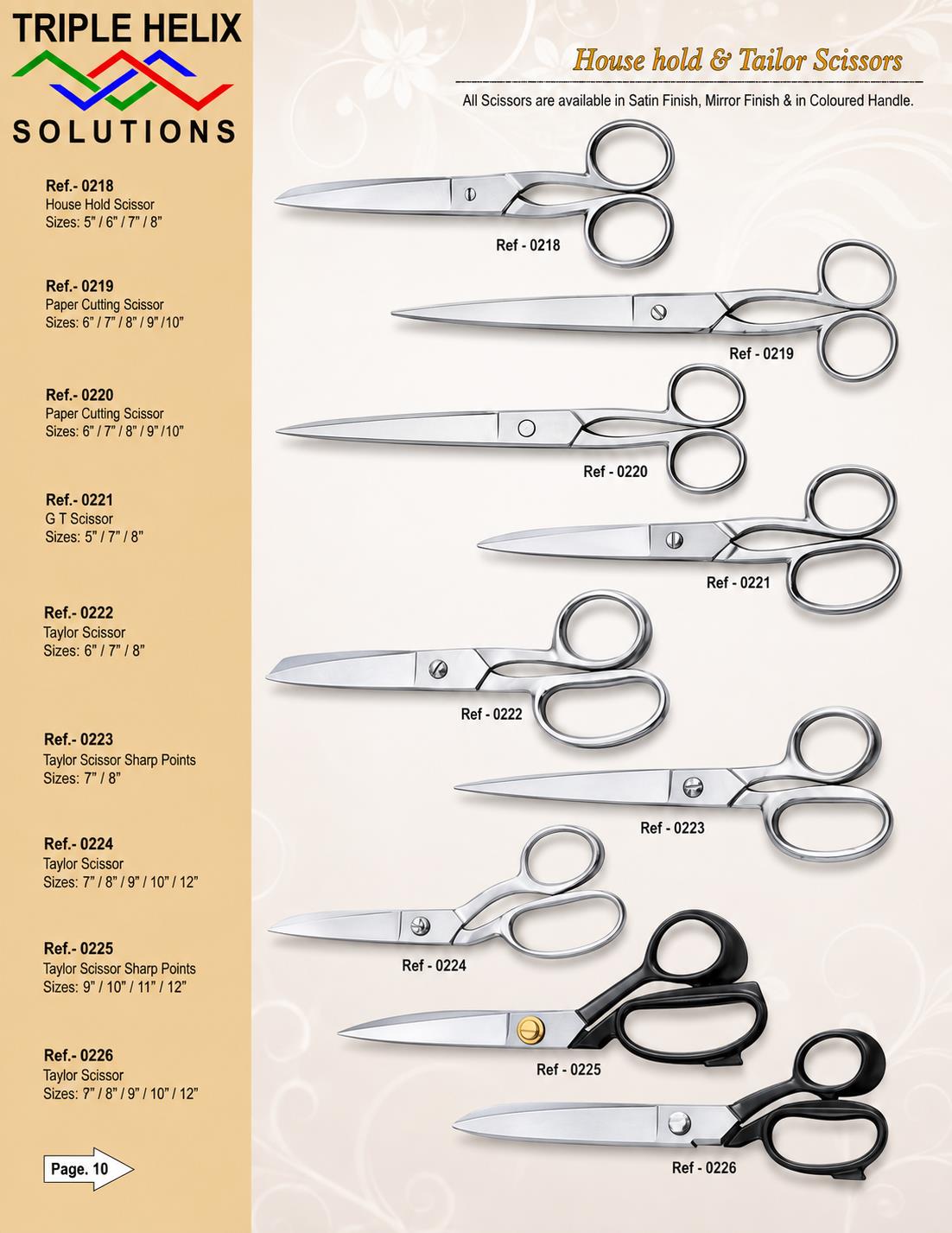 Household & Tailor Scissors β beauty catalogue page 10
