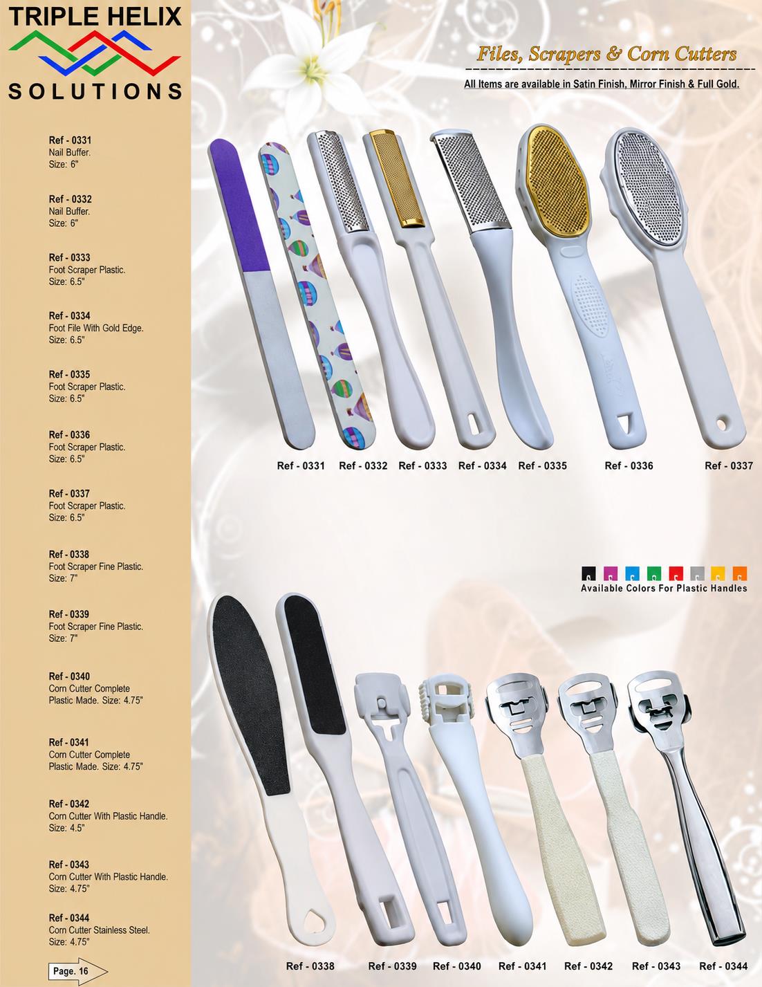 Files, Scrapers & Corn Cutters β beauty catalogue page 16
