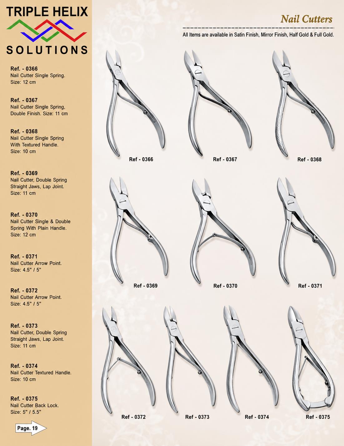 Nail Cutters β beauty catalogue page 19