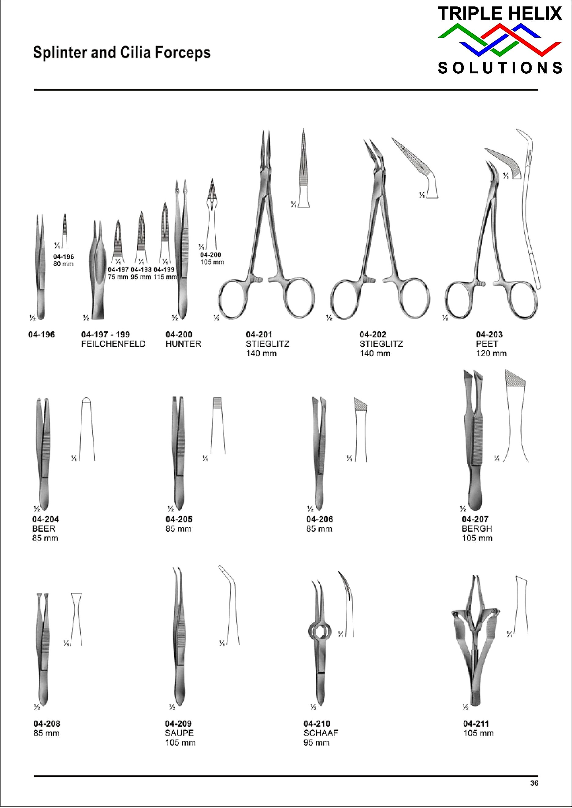 Splinter and Cilia Forceps - page 36