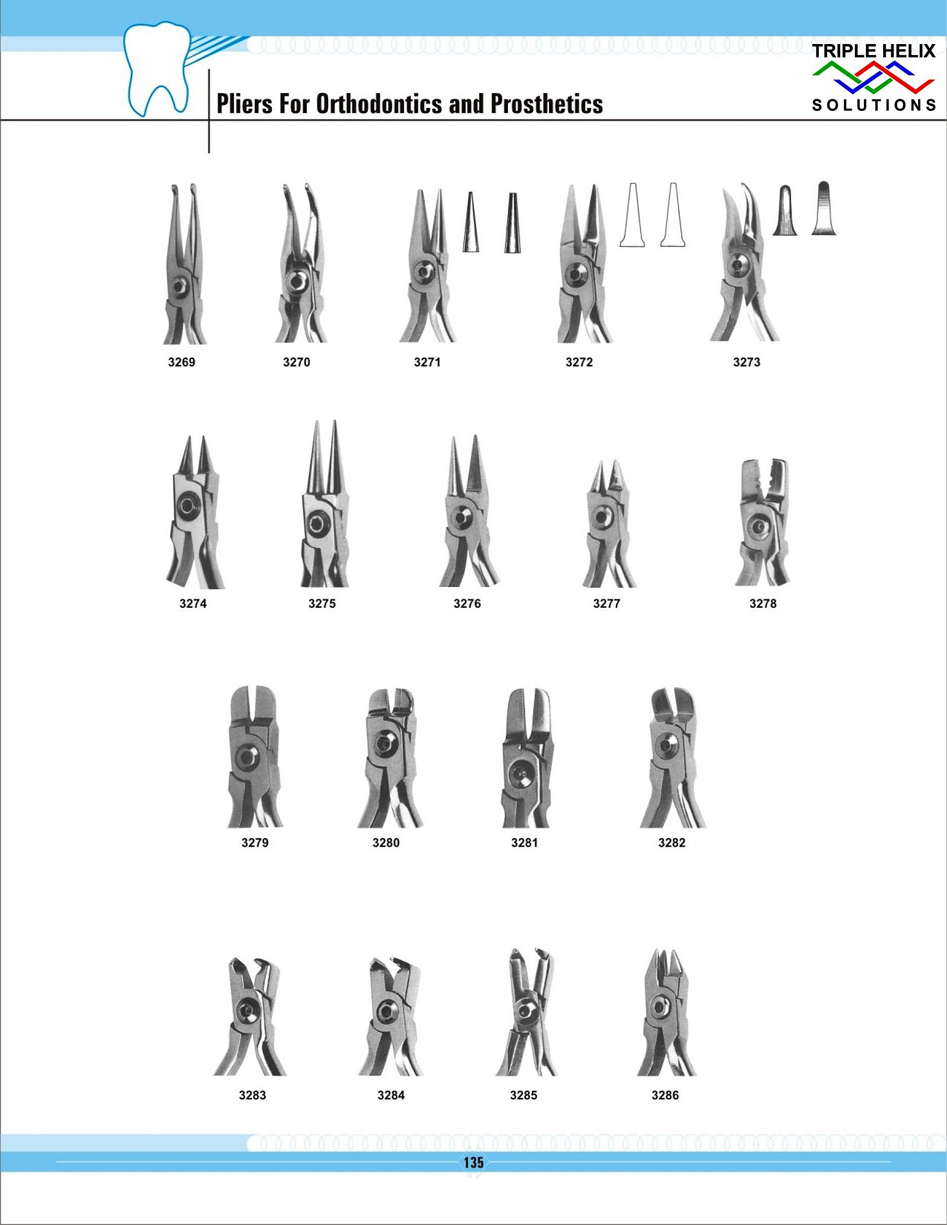 Pliers for Orthodontics and Prosthetics - page 135
