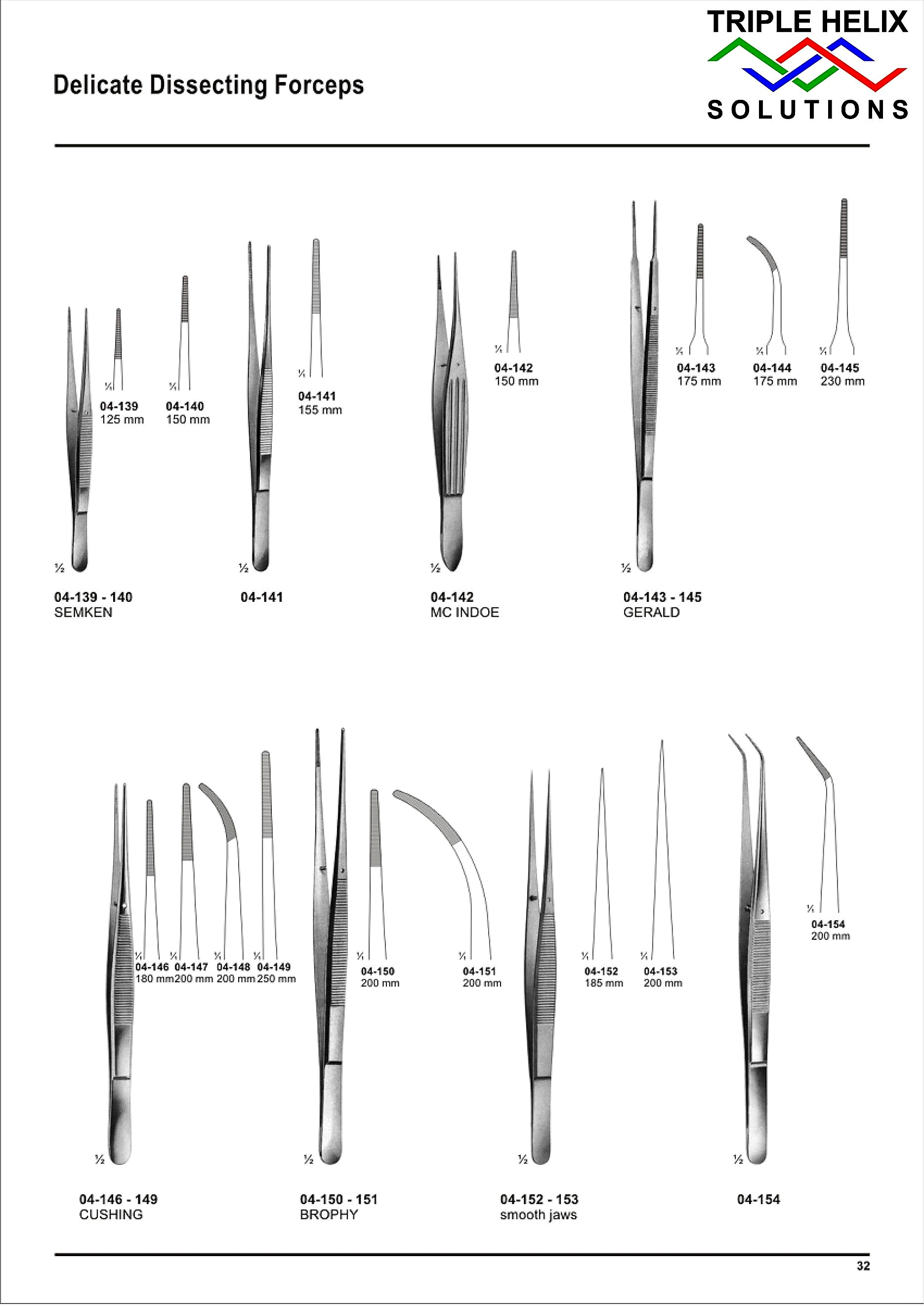 Delicate Dissecting Forceps - page 32