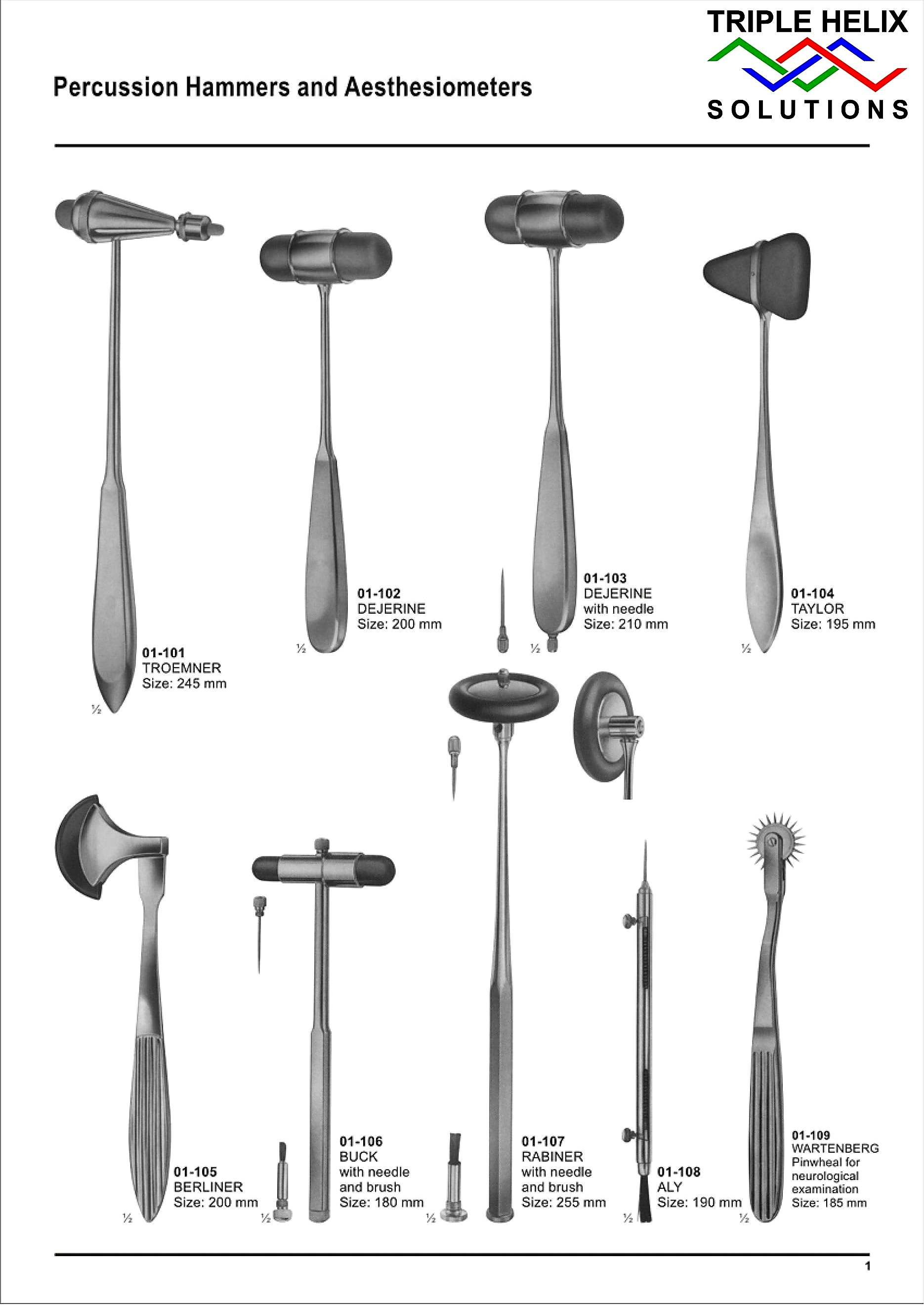Diagnostic, Anaesthesia and Other Instruments