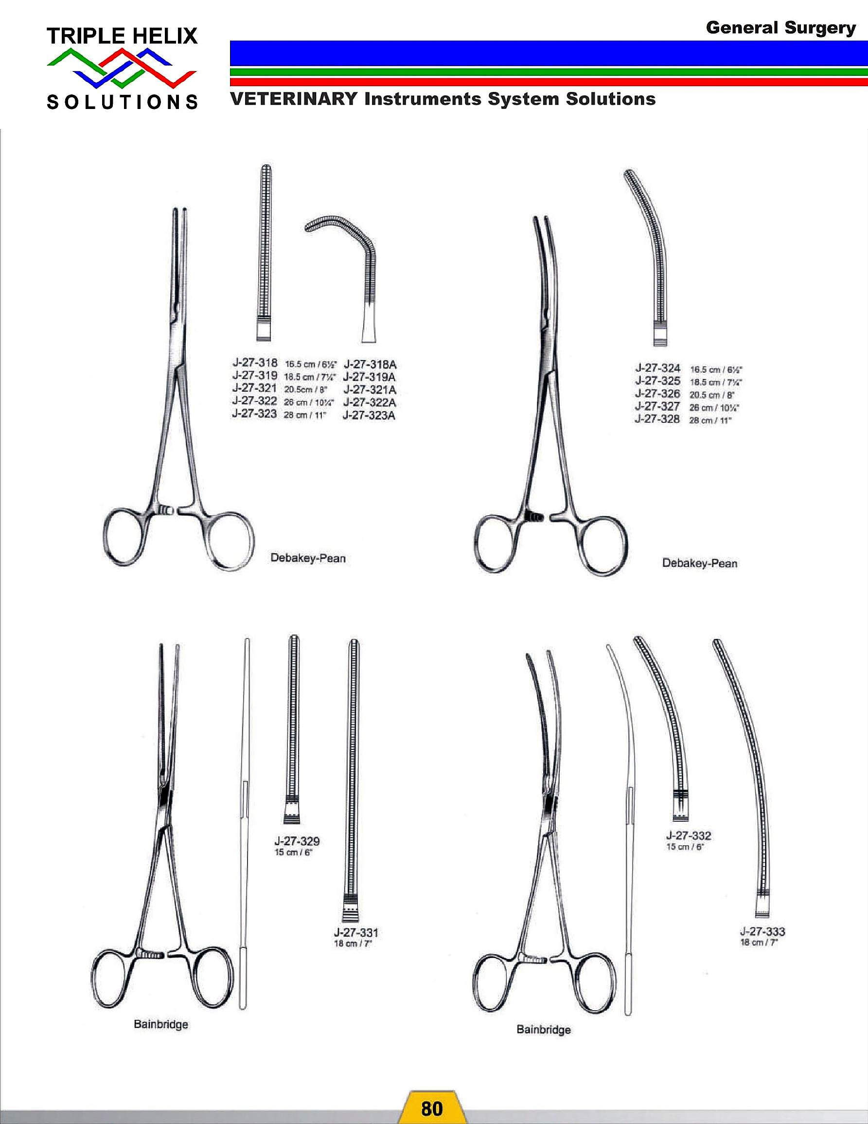 DeBakey-Pean and Bainbridge Vascular Clamps - page 72