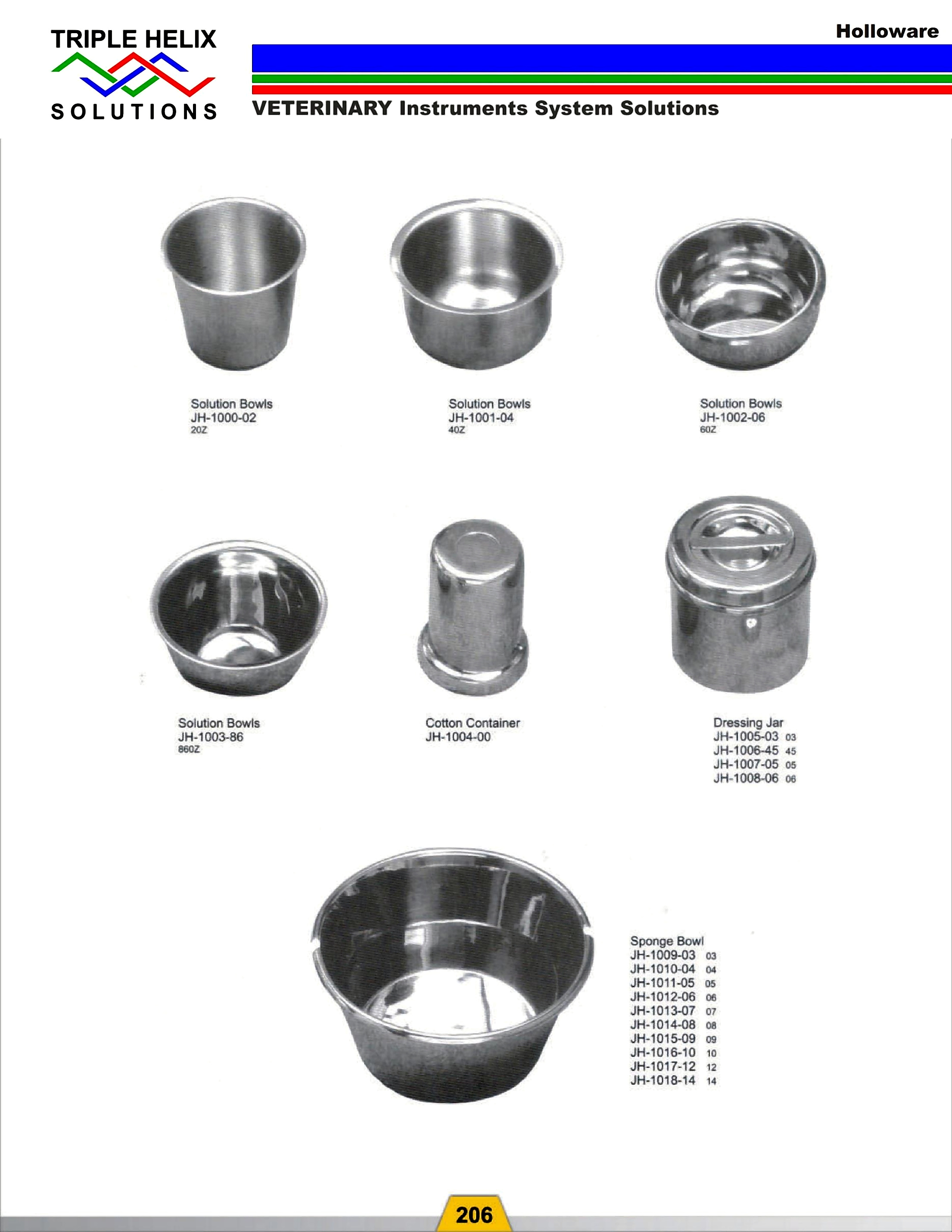 Solution Bowls, Containers and Dressing Jars - page 3