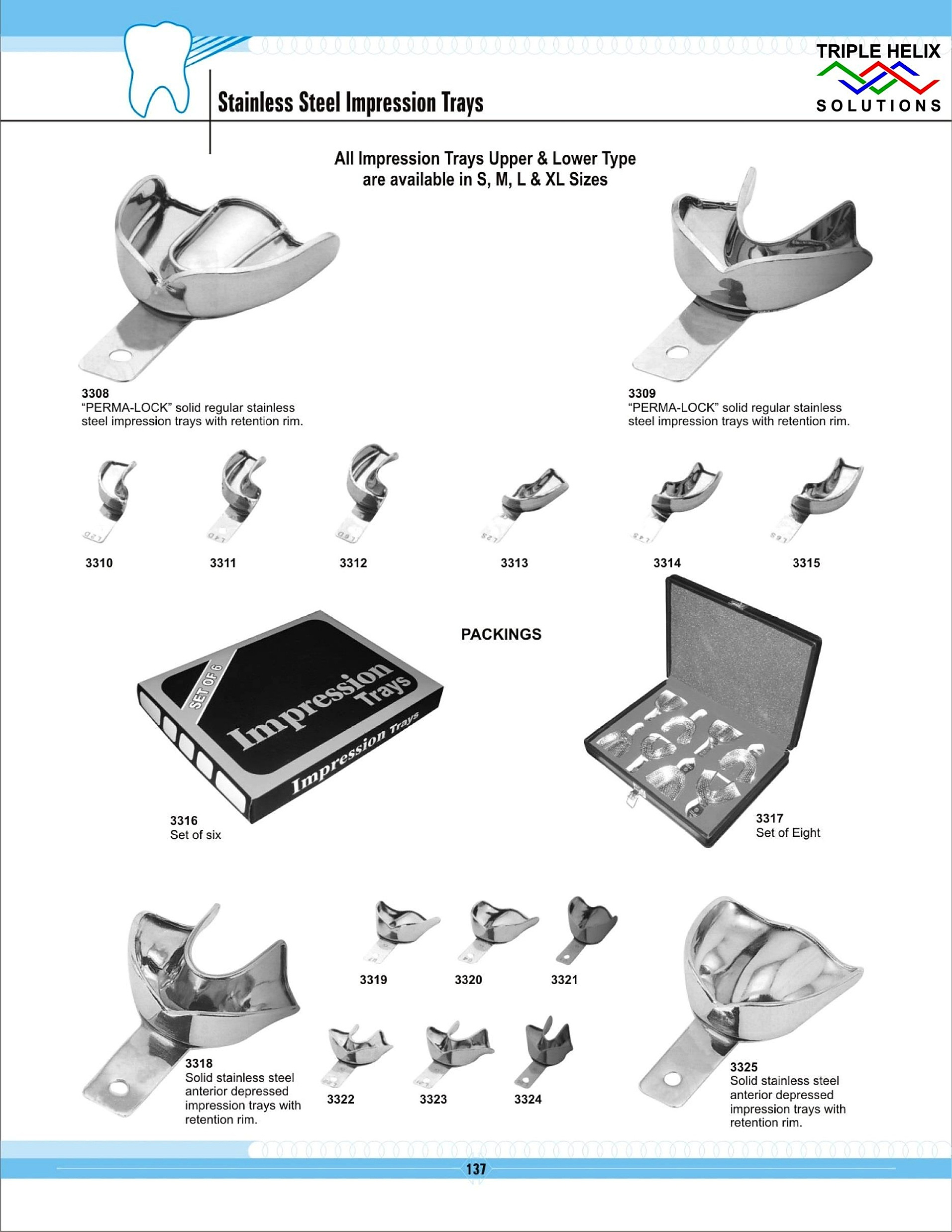 Stainless Steel Impression Trays - page 137