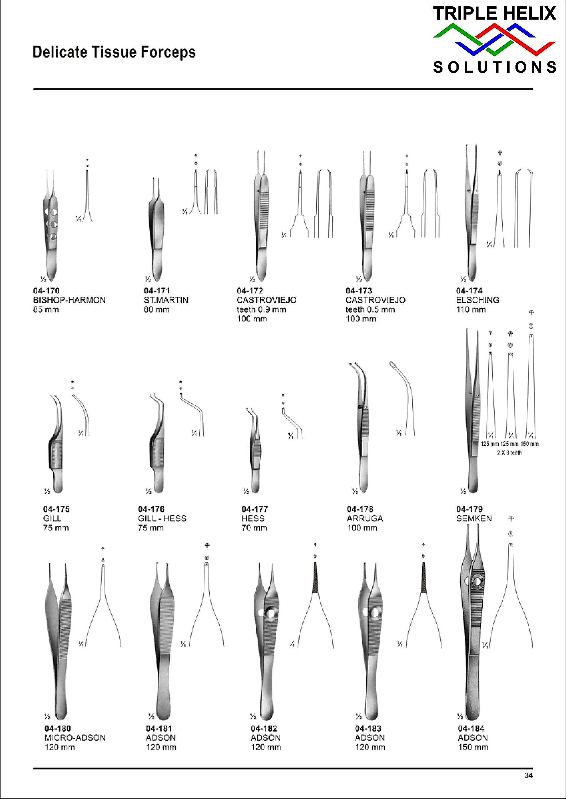 Delicate Tissue Forceps - page 34