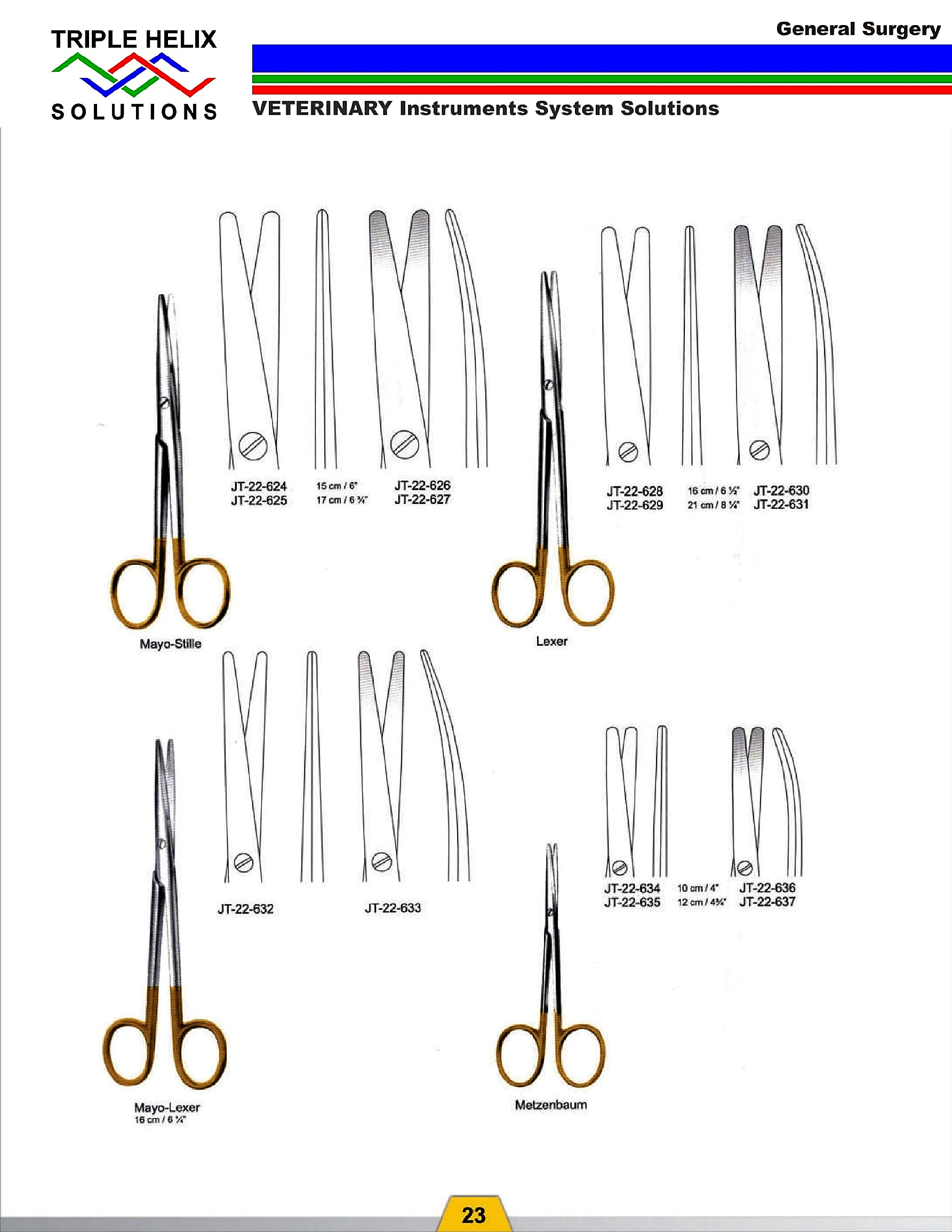 Mayo-Stille, Mayo-Lexer and Metzenbaum Scissors - page 16