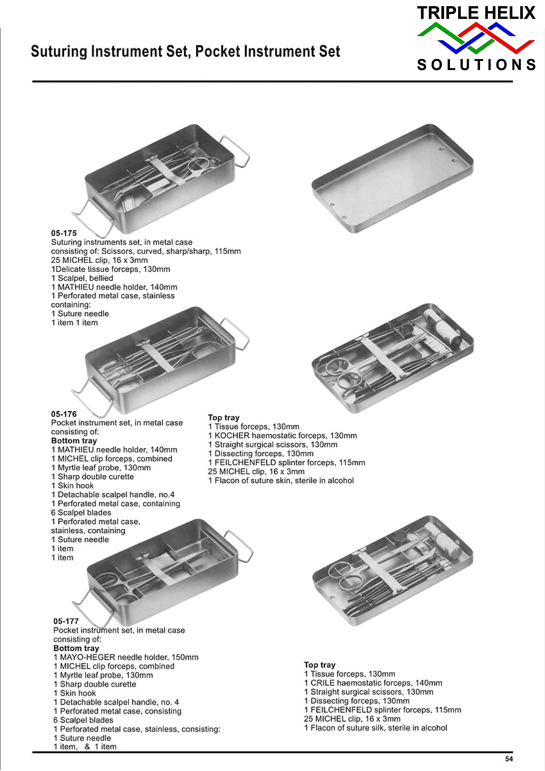 Suturing Instrument Set, Pocket Instrument Set - page 54